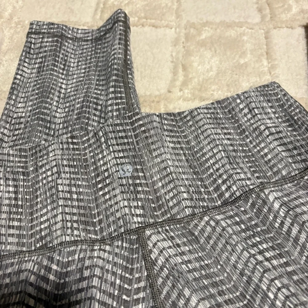 Lululemon Wunder Under Crop (High-Rise) *Full-On Luon 21" Leggings 12 - Picture 6 of 7